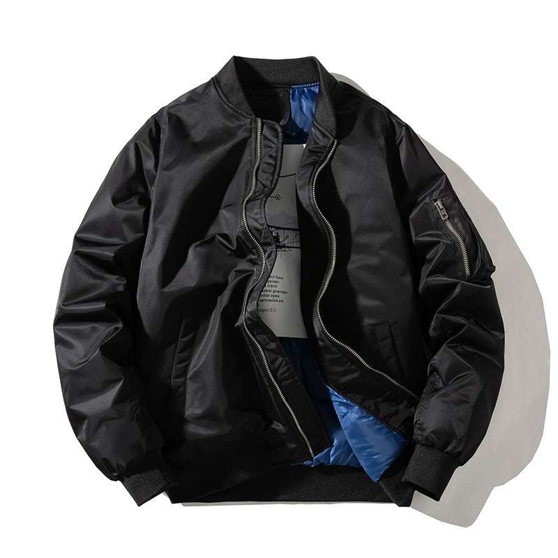 Military Flight Baseball Solid Pilot Jackets - Men - Minihomy