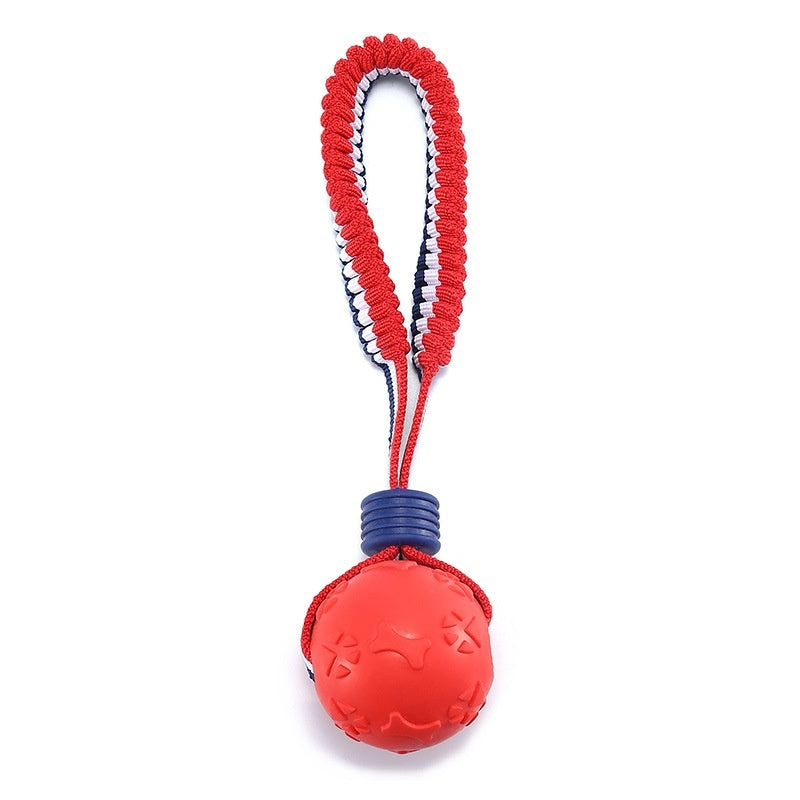 Interactive Dog Toy Ball - Teether with Rope for Chewing, Training & Fun - Minihomy