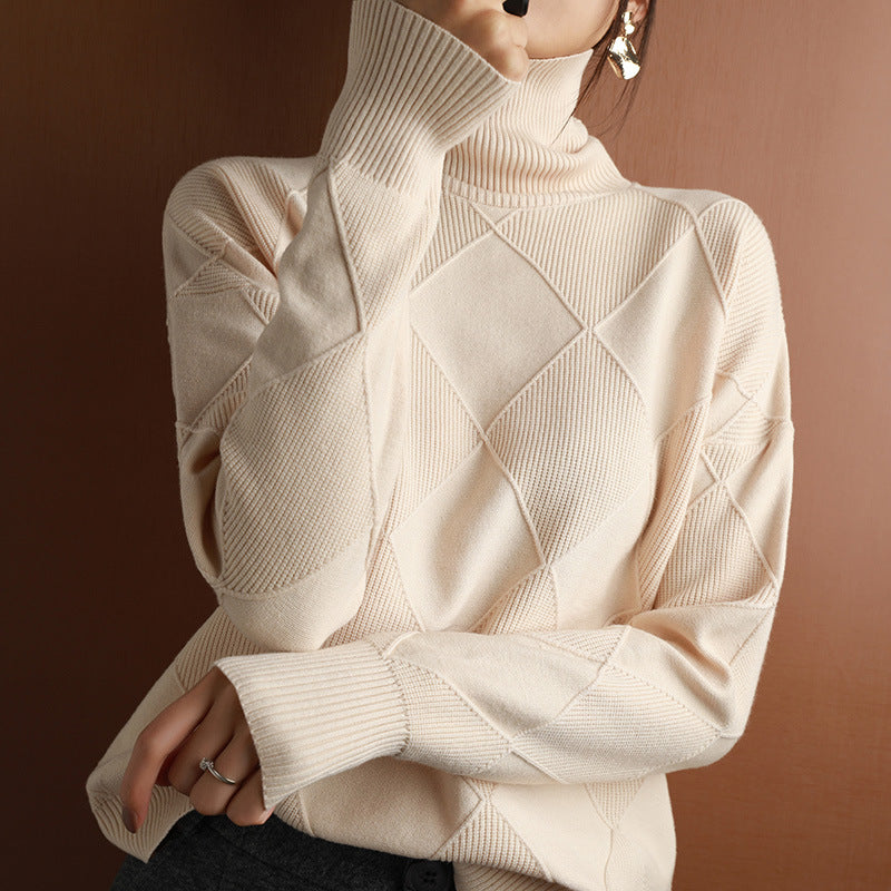 Knitwear Autumn And Winter Long-sleeved Outer Wear Bottoming Shirt - Minihomy