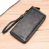 Simple Business Wallet Multifunctional Card Holder Men's Wallet Long Zip Wallet