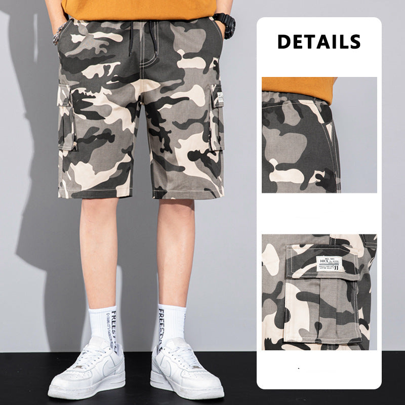 Casual Drawstring Cargo Shorts With Multi Pocket Summer Outdoor Men's Beach Pants: Your Essential Summer Companion - Minihomy