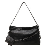 Retro Chain Shoulder Bag for Women - Small Wallet Included