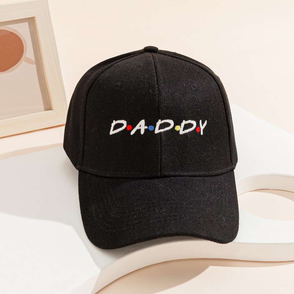 Letter Embroidery Parent-child Hat Velcro Adjustment Casual Sun-proof - Minihomy