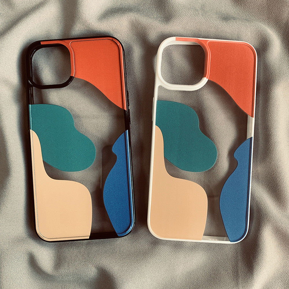 Color Block Contrast Color Geometry Suitable For Mobile Phone Cases - Minihomy