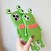 Funny Silicone 3D Frog Phone Case Cartoon Cute Shockproof Bumper Cover - Minihomy