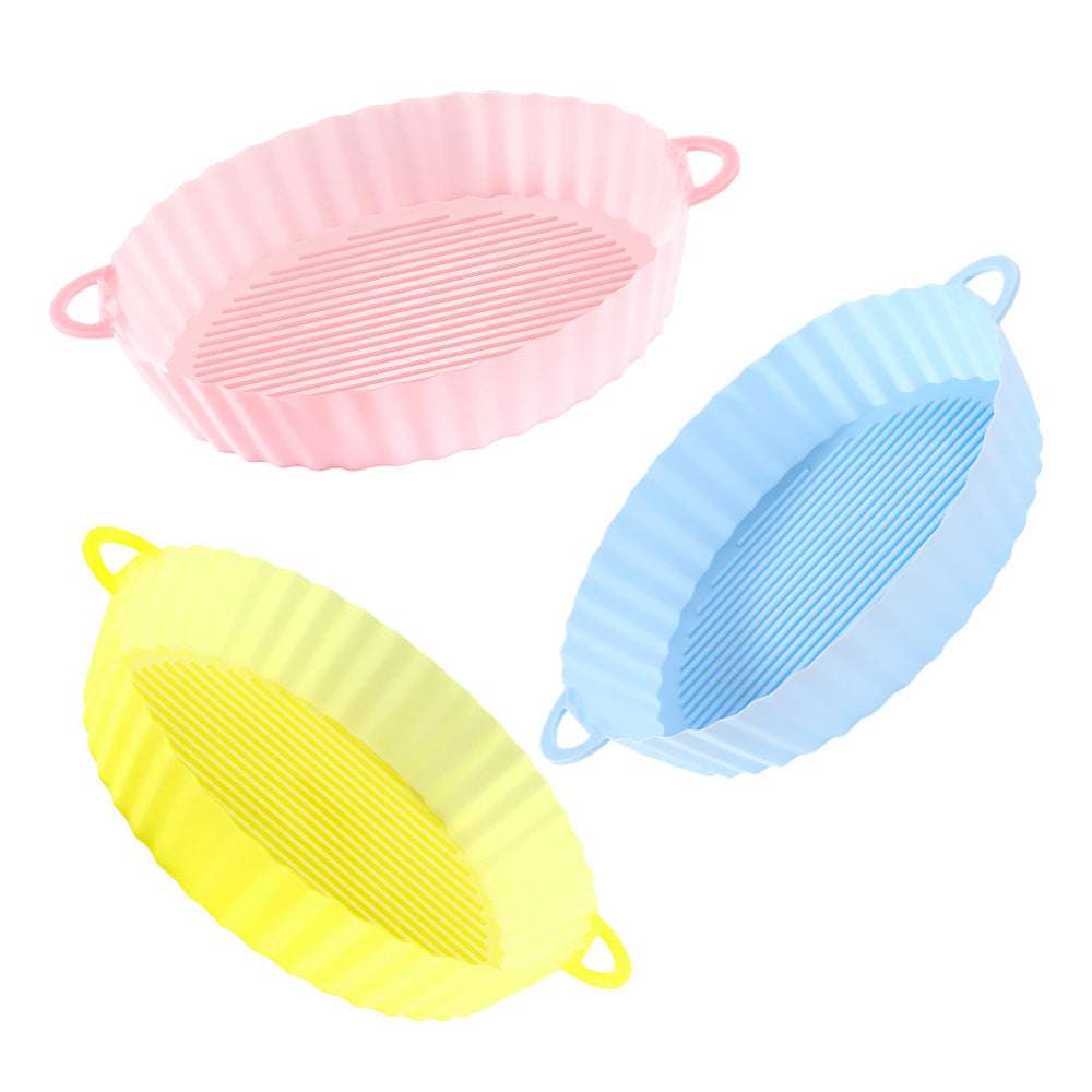 Air Fryer Tray Silicone Kitchen Supplies AirFryer Silicone Pot Grill Pan Accessories - Minihomy