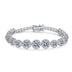 925 Sterling Silver Full Inlaid Moissanite Women's Bracelet - Minihomy