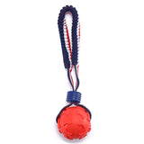 Interactive Dog Toy Ball - Teether with Rope for Chewing, Training & Fun - Minihomy