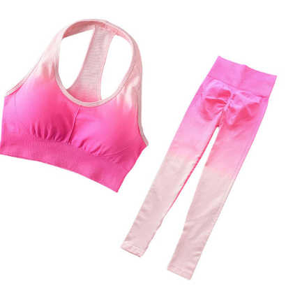 Two Piece Seamless Yoga Women's Gym Polyester Bodysuit