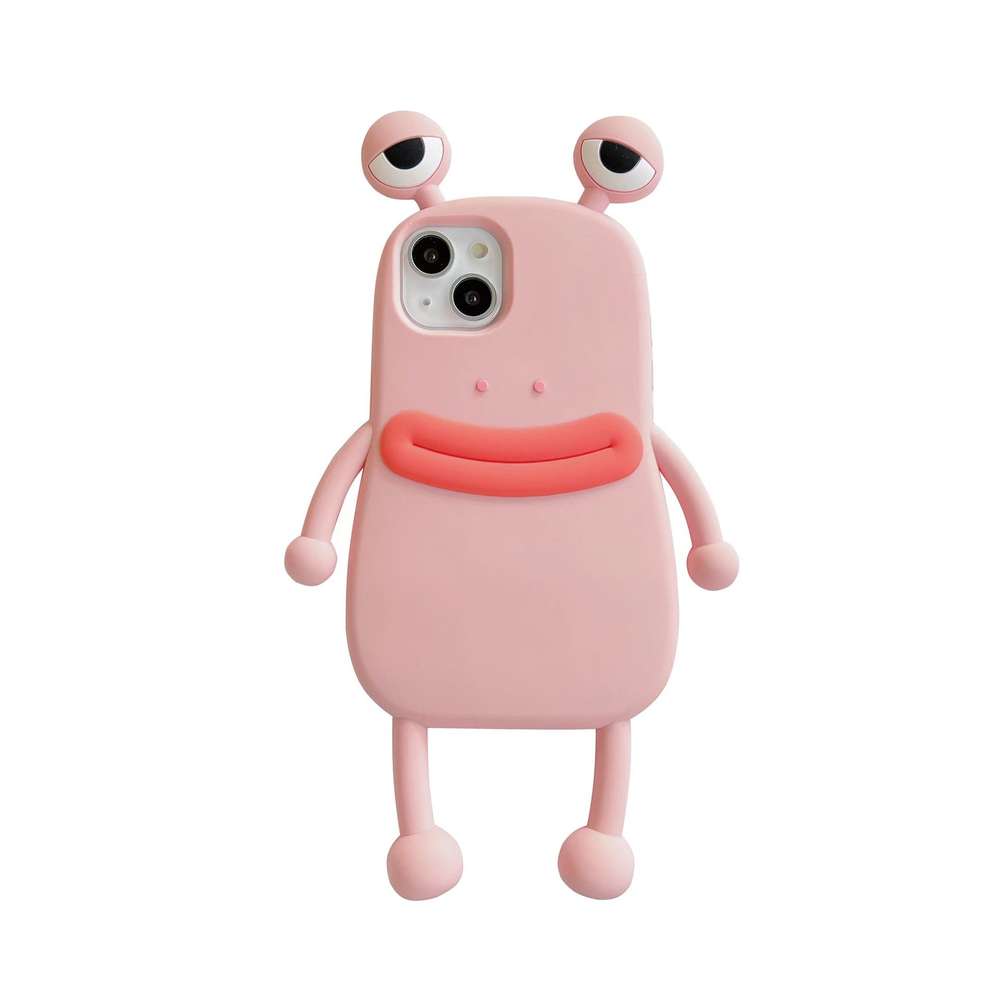 Funny Silicone 3D Frog Phone Case Cartoon Cute Shockproof Bumper Cover - Minihomy