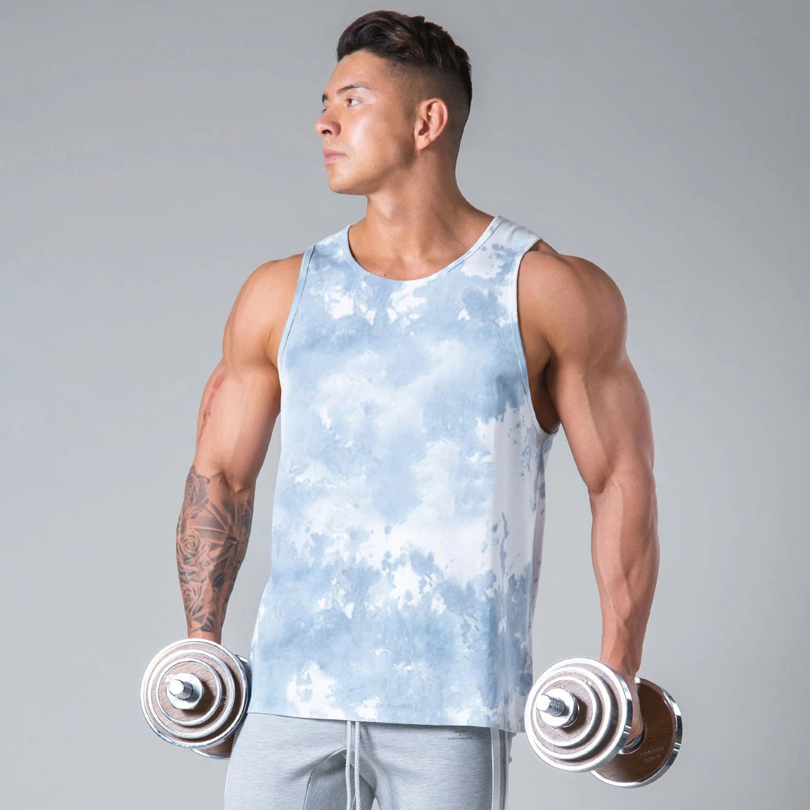 Men's Fitness Vest Leisure Gym Sleeveless Vest - Minihomy