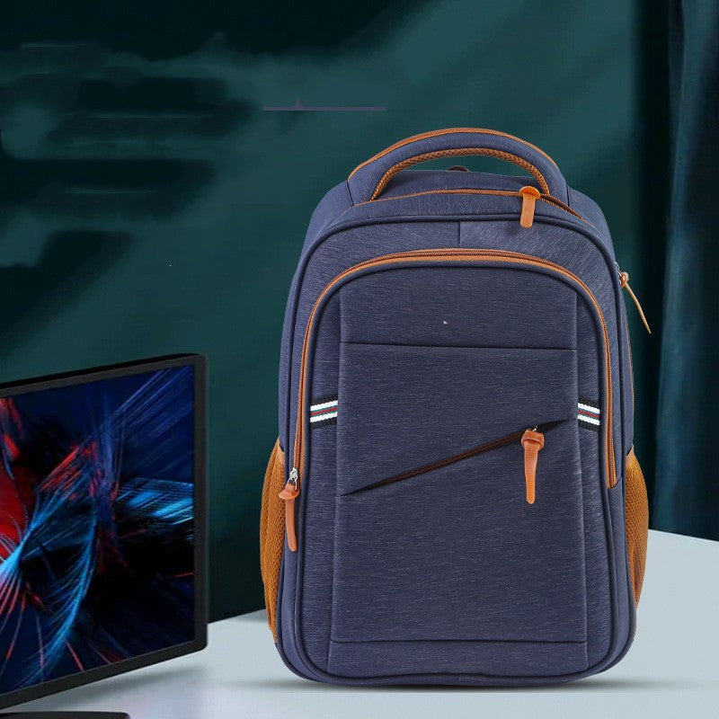 Large Capacity And Simple Men's Backpack Computer Bag - Minihomy