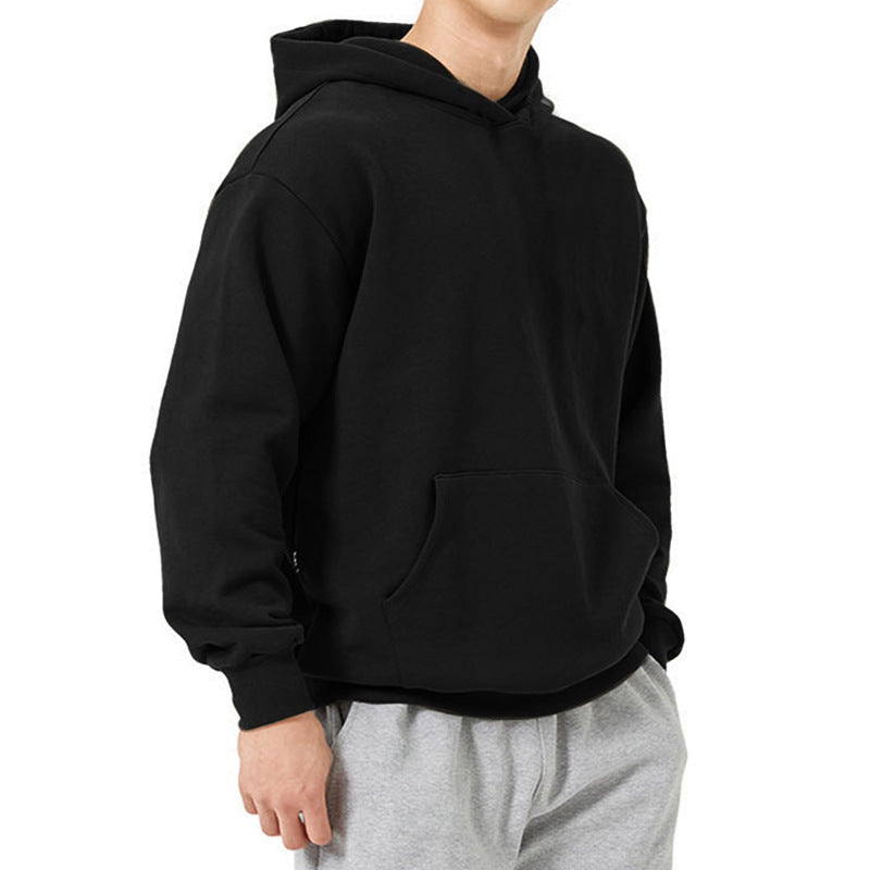 Men's Sweatshirt Tide High Street Large Size Solid Color - Minihomy