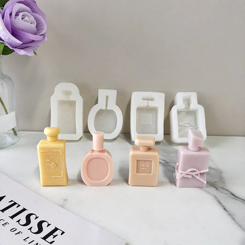 Perfume Bottle Silicone Mold: Create Unique Scented Candles - Minihomy