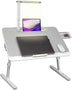 Lap Desk For Laptop Portable Bed Table Desk Laptop Desk With LED Light And Drawer - Minihomy