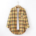 Plaid Shirt Women Loose Long Sleeve Blouses Cotton Flannel Casual Shirt Women - Minihomy