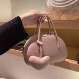 2024 Handbag For WomenLuxury Desinger Heart Crossbody Bag Solid Concise Ladies Femlae Bag