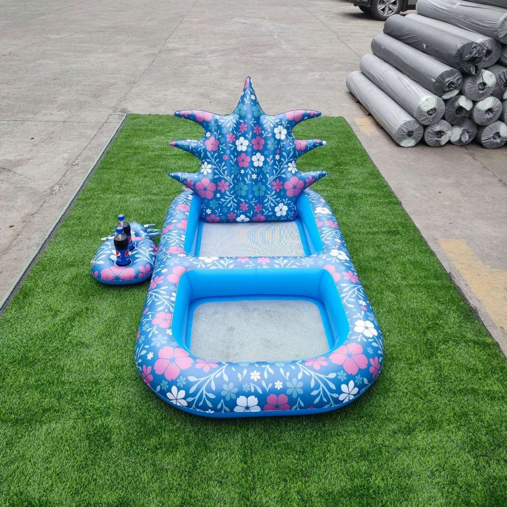 Inflatable Swimming Pool Pineapple Floating Row Air Cushion Bed - Minihomy