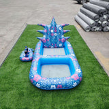 Inflatable Swimming Pool Pineapple Floating Row Air Cushion Bed - Minihomy