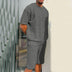 Men's Summer Suit: Hippie Shirt and Short Set - Minihomy