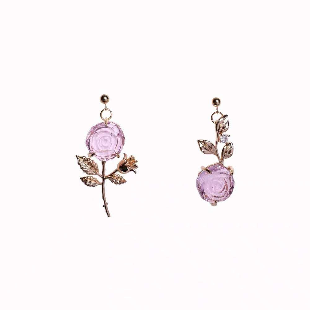 Little Prince's Rose Flower Studs Ear Clip - Minihomy