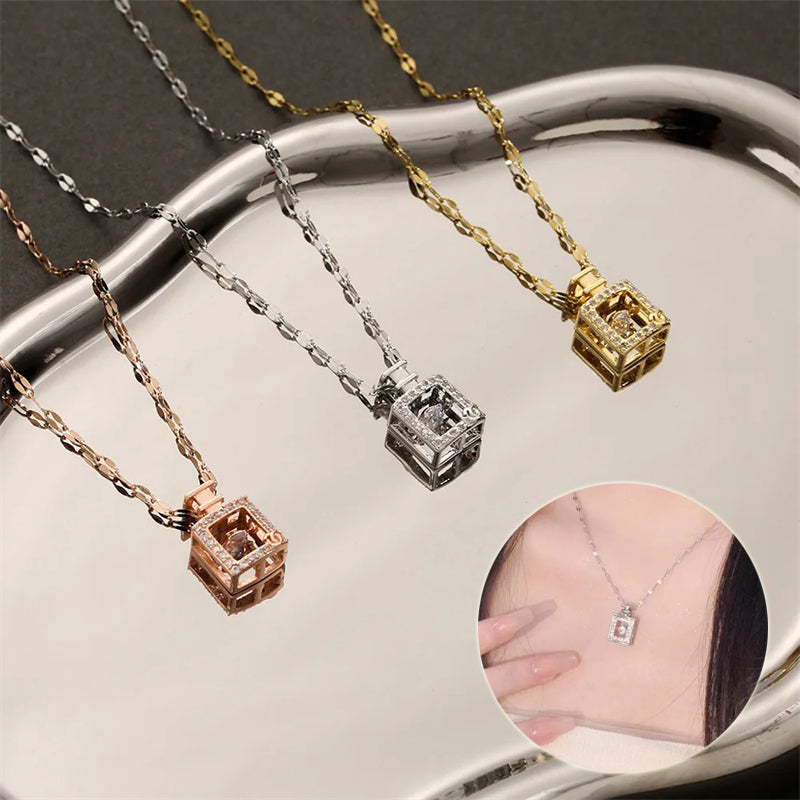 Perfume Bottle Pendant Luxury Necklace Charm - Minihomy