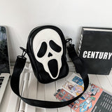 Halloween Funny Ghost Skull Crossbody Shoulder Bag - Minihomy