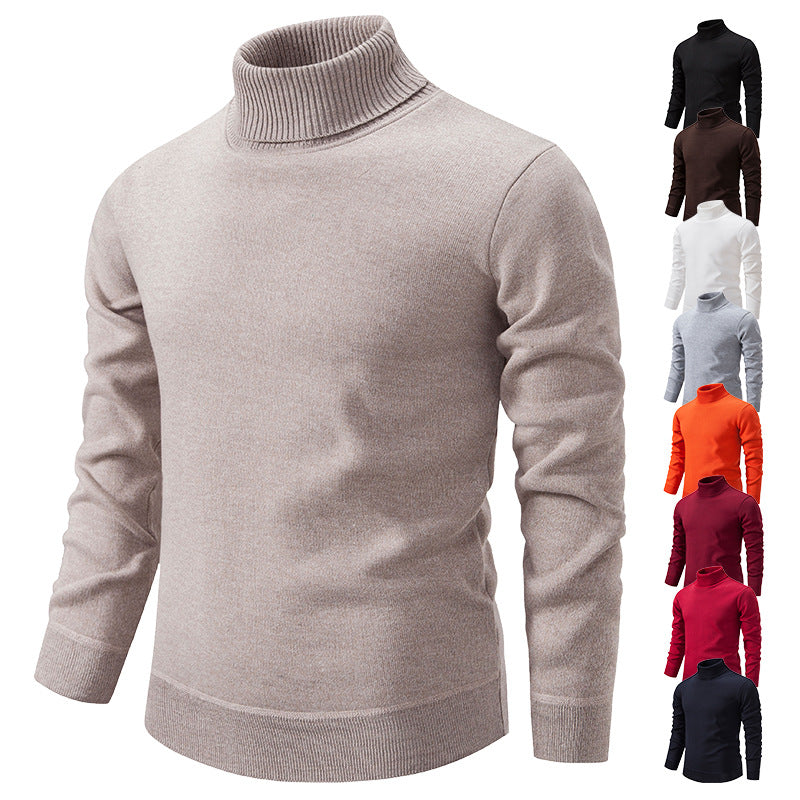 Autumn and Winter Velvet Thickening Sweater - Men's Turtleneck - Minihomy