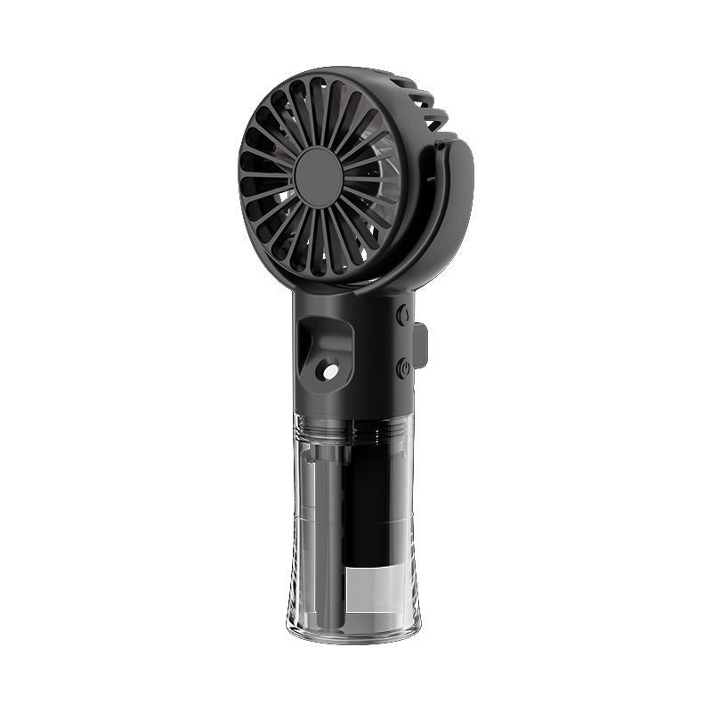 Portable Handheld Spray Fan: 4-Speed Misting Fan for Summer Cooling & Outdoor Use (USB Rechargeable) - Minihomy