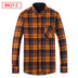 Men's Leisure Warm Plaid Shirt Coat - Minihomy