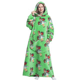 Fleece Hooded Wearable Blanket Sweatshirt - Minihomy