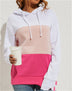 Colored Hooded Sweatshirt Long Sleeve Top - Minihomy