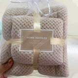 High-density Coral Fleece Towel Bath Towel Set - Minihomy