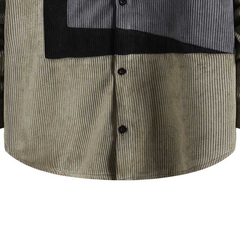 Men's Corduroy Long-sleeved Shirt - Minihomy