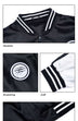 Men's Casual Scratch Badge Baseball Jacket - Minihomy