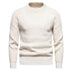 Men's Casual Loose Solid Color Round Neck Sweater - Minihomy