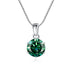 925 Silver Inlaid Round Moissanite Necklace - Minihomy