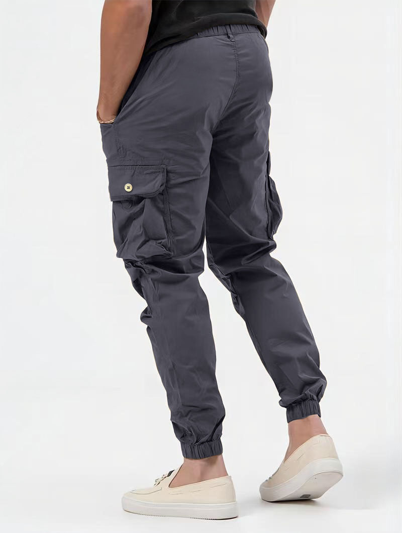 Men's Three-dimensional Bag Woven Cargo Pants Trousers - Minihomy