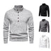 Men's Turtleneck Buttons Pullover Casual Loose - Minihomy