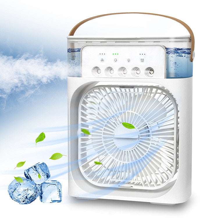 3-in-1 Air Humidifier Cooling USB Fan with LED Night Light - Minihomy