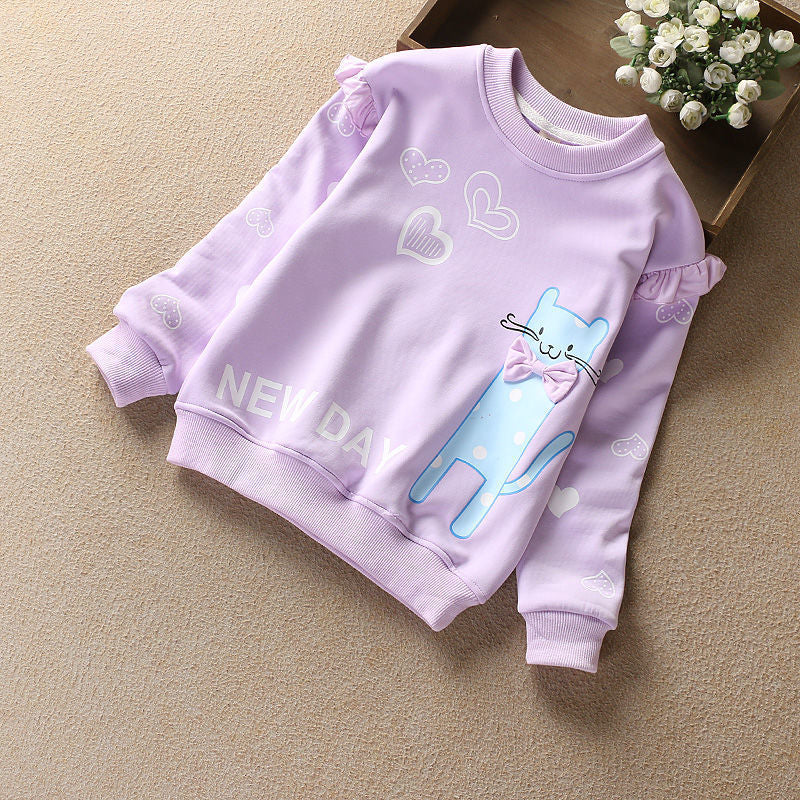 Children's Double Layer Plus Fleece Sweater - Minihomy