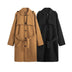 Men's Solid Color Mid-length Woolen Coat - Minihomy