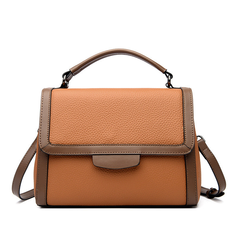 Fashionable Stylish Soft Leather Textured Handbag - Minihomy