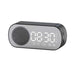 BT Music Alarm Clock Mirror with FM Radio and Phone Stand - Minihomy