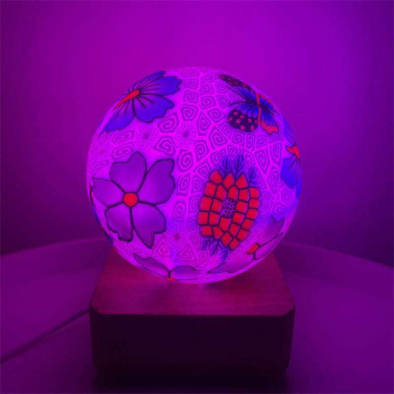 Colorful Dimming Glass Ball Lamp with USB Plug-In - Decorative Night Light - Minihomy