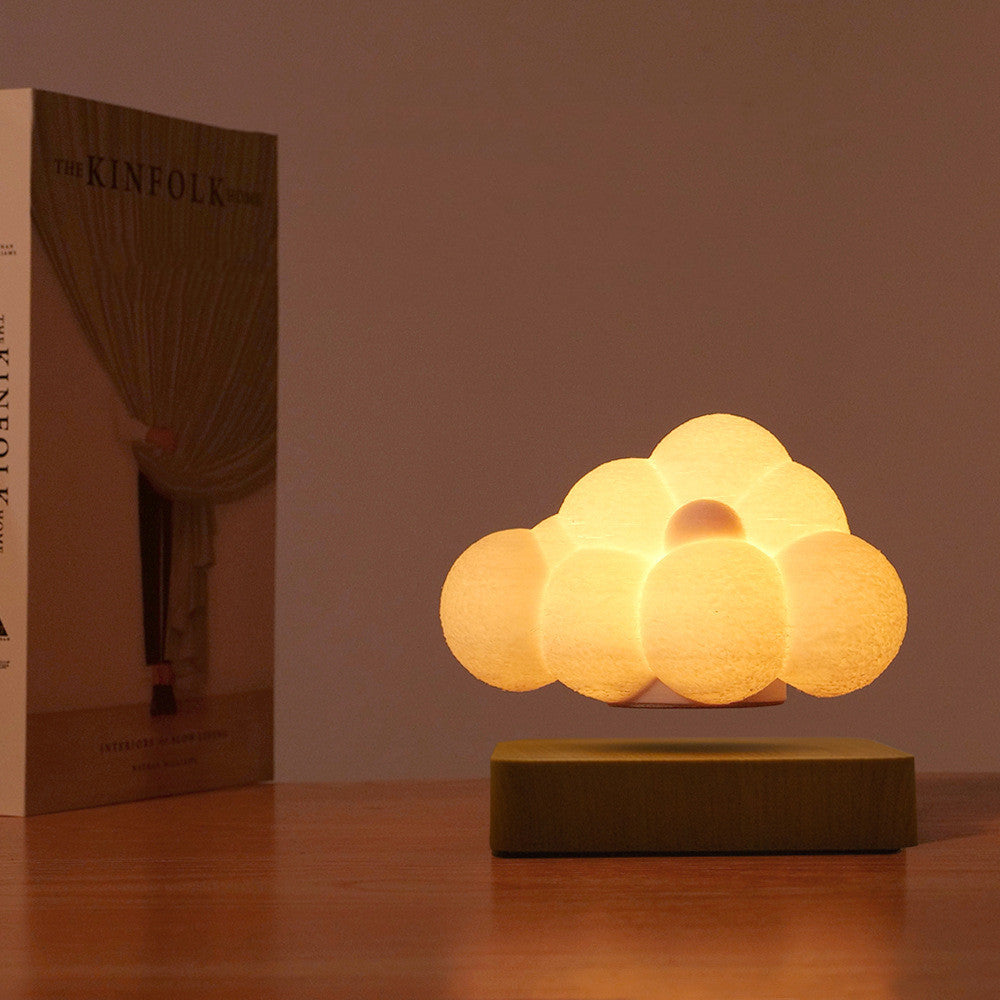 Floating Cloud Night Light - Magnetic Levitation 3D Print Lamp Desk Decor Gift - Minihomy