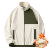 Double-sided Fleece Jacket Men's Color Matching Warm - Minihomy