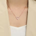 Exquisite Heart Necklace For Women - All-Matching Japanese Peach Heart Clavicle in Rose Gold - Minihomy