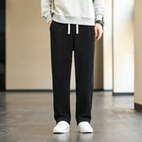 Mens Casual Loose Straight Leg Trousers - Minihomy