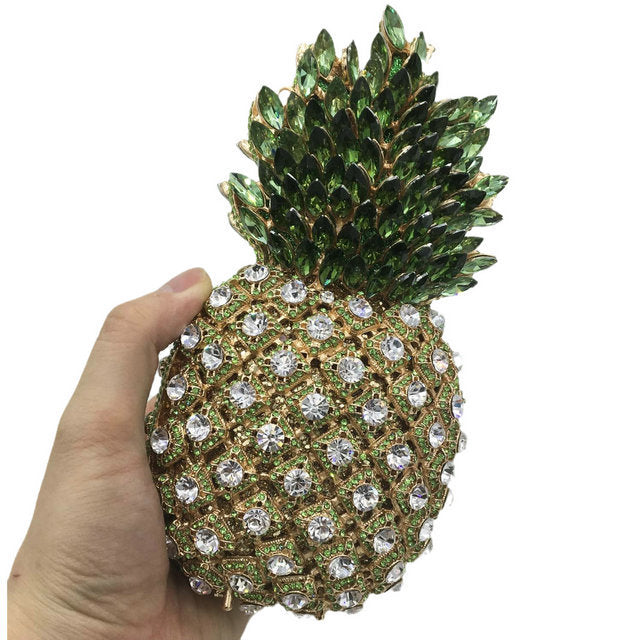 Pineapple Rhinestone Banquet Clutch - Minihomy